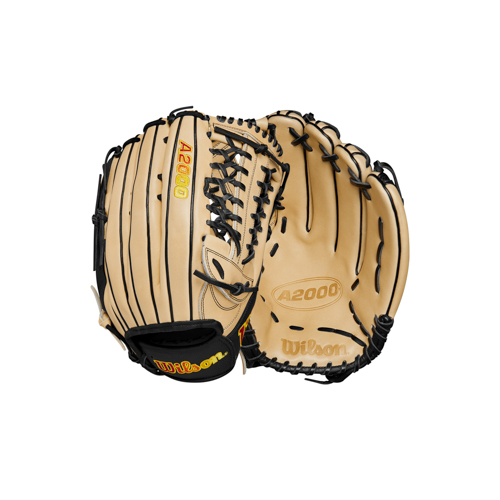 A2000 135 13.5" Slowpitch Softball Glove - Left Handed Thrower, Blonde/Black