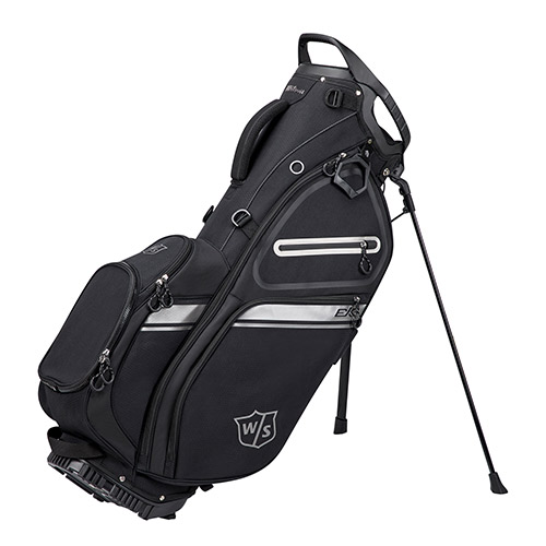 Wilson Staff EXO II Stand Golf Bag, Black/Silver