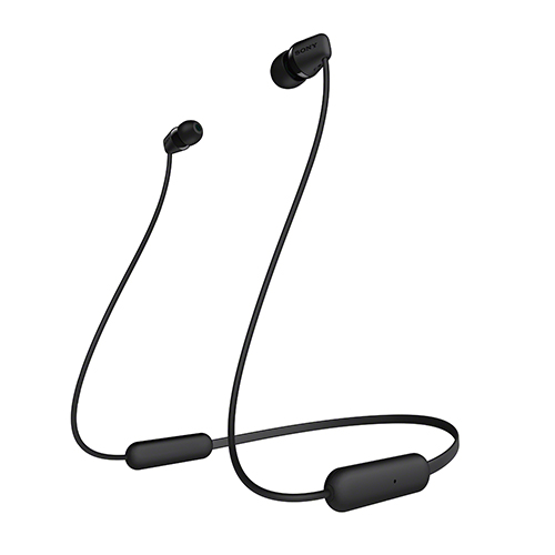 Bluetooth Extra Bass Earbuds w/ Mic, Black