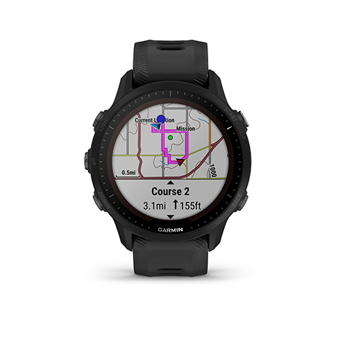 Forerunner 955 Solar Running GPS Smartwatch, Black