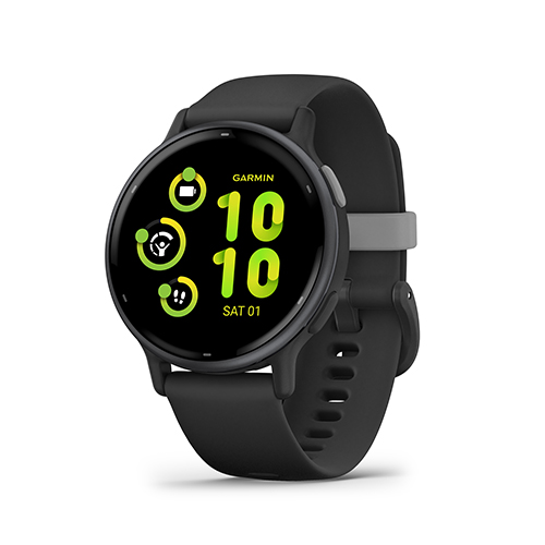 vivoactive 5 Fitness Smartwatch, Slate w/ Black Silicone Band
