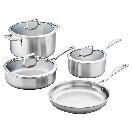 Spirit 3-Ply 7pc Stainless Steel Cookware Set