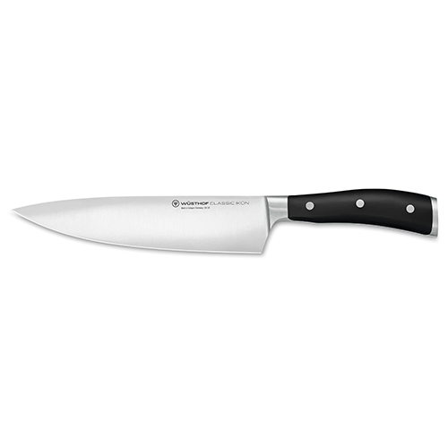 8" Classic Ikon Chef's Knife, Black