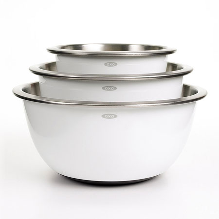 Good Grips Stainless Steel Mixing Bowl Set, Gray