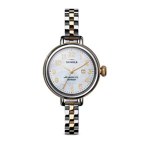 Ladies' Birdy Two-Tone Stainless Steel Bracelet Watch, Mother-of-Pearl Dial