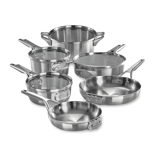 Premier Space Saving 10pc Stainless Steel Cookware