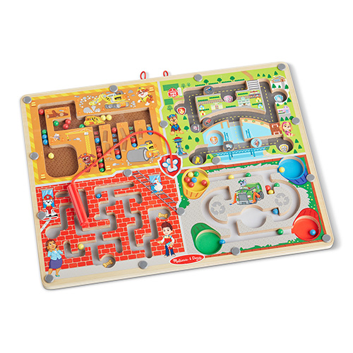Paw Patrol Wooden 4-in-1 Magnetic Wand Maze Board, Ages 3+ Years