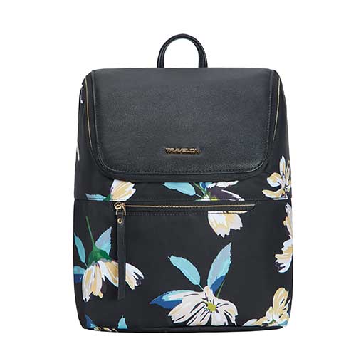 Anti-Theft Addison Backpack, Midnight Floral