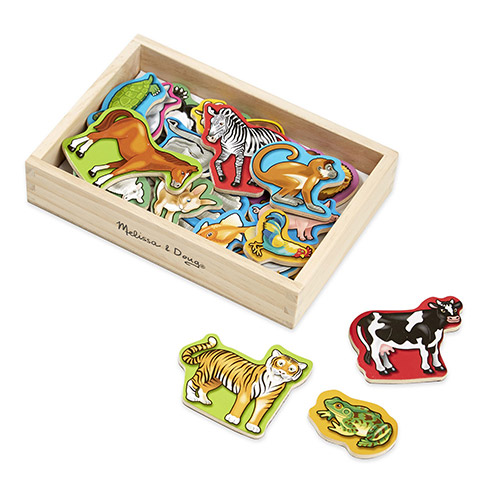 Wooden Animal Magnets, Ages 2+ Years