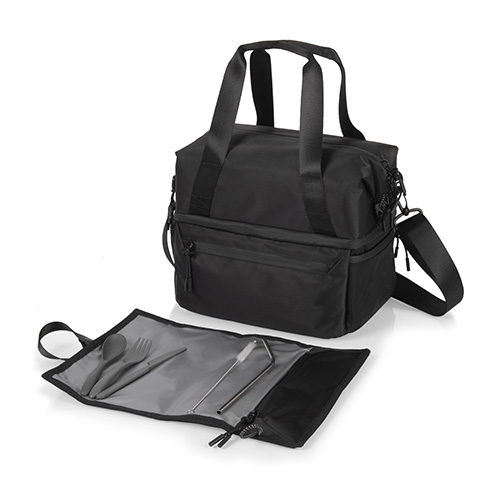 Tarana Insulated Lunch Tote, Carbon Black