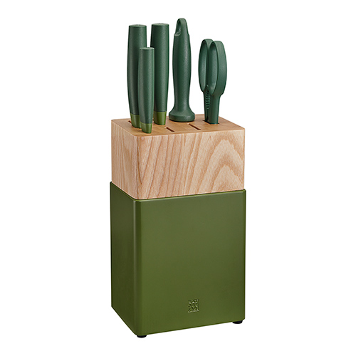 Zwilling Now S 6pc Knife Block Set, Green