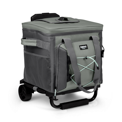 MaxCold Voyager Collapsible Roller 40 Cooler, Gray