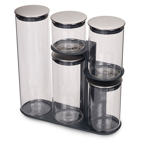 Podium 100 5pc Glass Storage Set w/ Stand