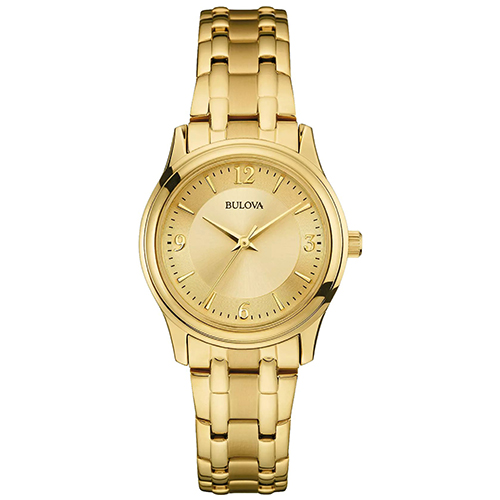 Ladies' Corporate Collection Gold-Tone Stainless Steel Watch, Gold Dial