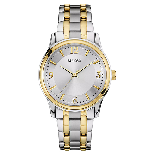 Men's Corporate Collection Gold & Silver-Tone Stainless Steel Watch, Silver Dial