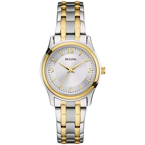 Ladies' Corporate Collection Two-Tone Stainless Steel Watch, Silver Dial