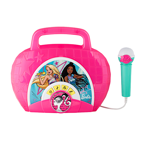 Barbie Sing-Along Boombox w/ Microphone, Ages 3+ Years