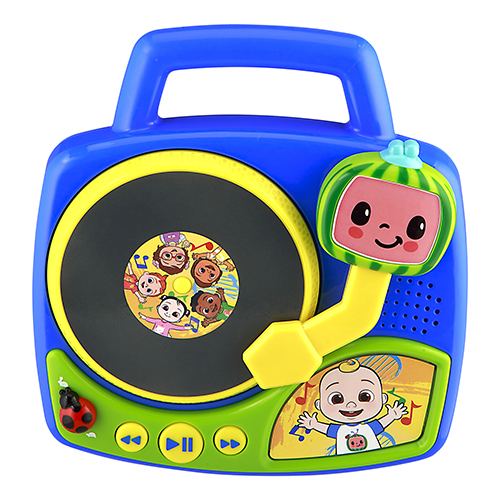 Cocomelon Tiny Tunes Turntable w/ 10 Built-in Songs, Ages 18+ Months
