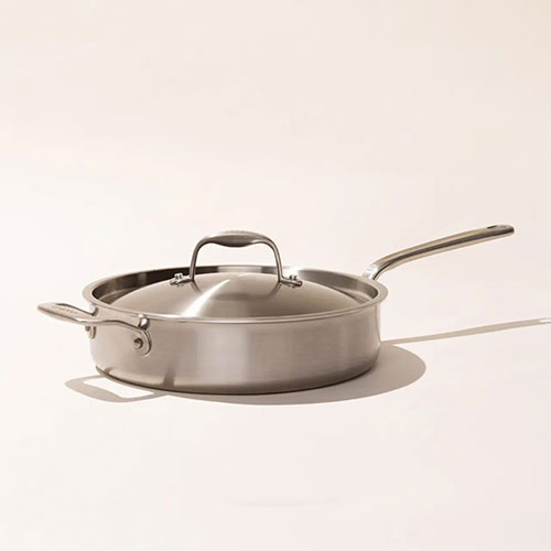 3.5qt 5-Ply Stainless Clad Saute Pan w/ Lid