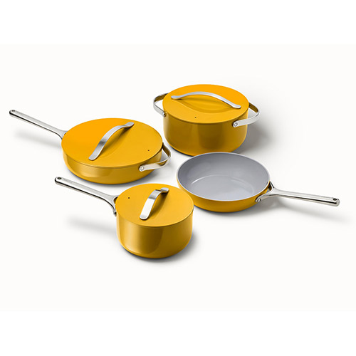 Non-Toxic Nonstick Ceramic Cookware Set, Marigold