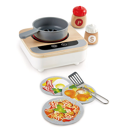Fun Fan Fryer Wooden Tabletop Toy Stove, Ages 3+ Years