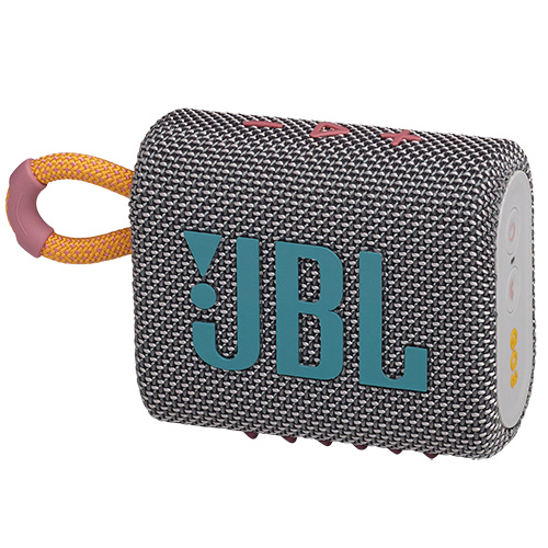 GO 3 Waterproof Portable Bluetooth Speaker, Gray