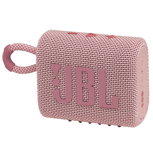 GO 3 Waterproof Portable Bluetooth Speaker, Pink