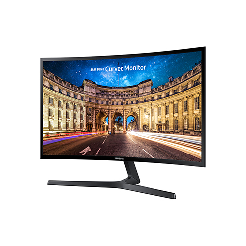 27" Curved LED Monitor, Glossy Black