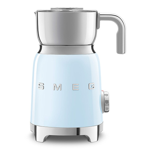 50's Retro-Style Milk Frother, Pastel Blue