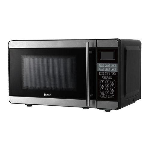 0.7 Cubic Foot 700W Micorwave Oven, Stainless Steel w/ Black Cabinet